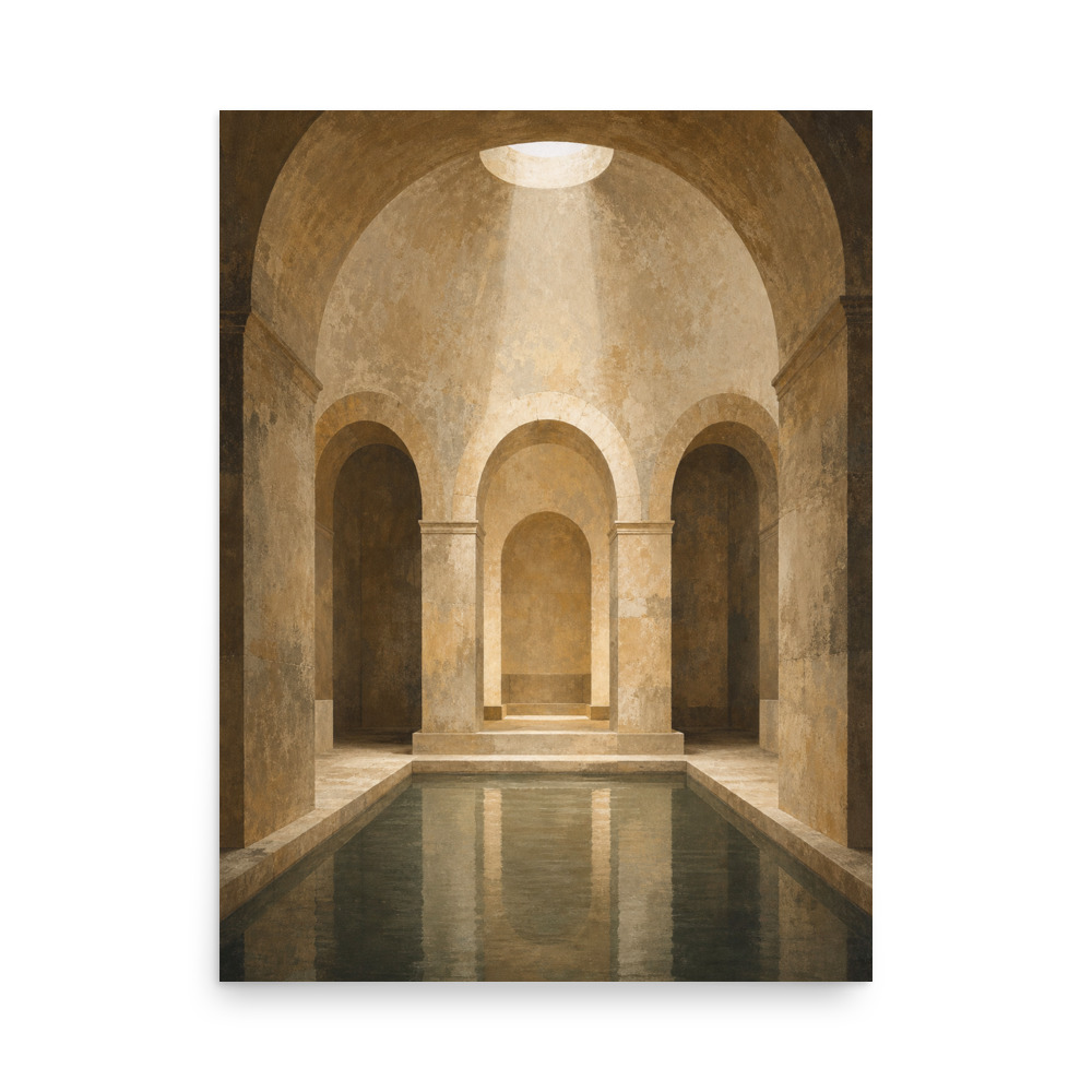 Bathhouse Vault — architecture art print by Frame & Field