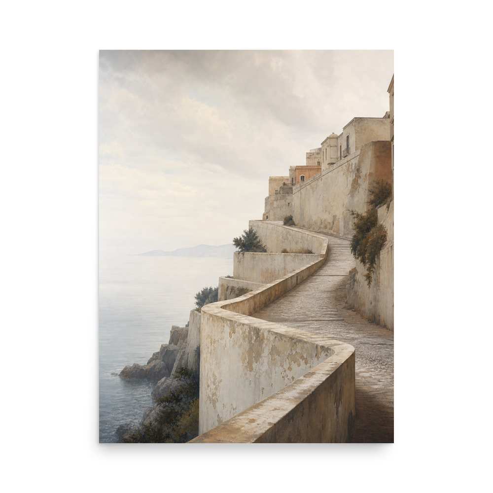 Breakwater Road city & map art print
