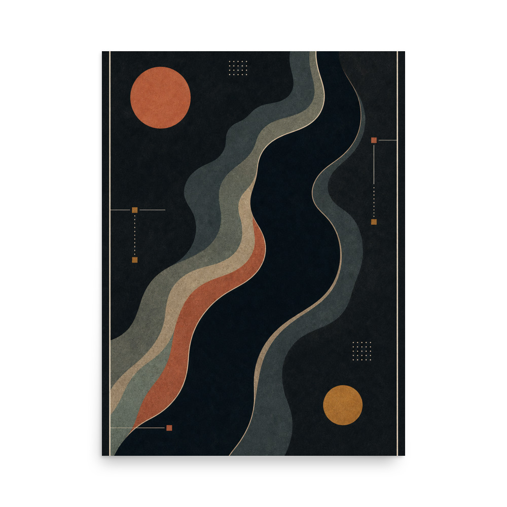 Carbon Tide abstract art print