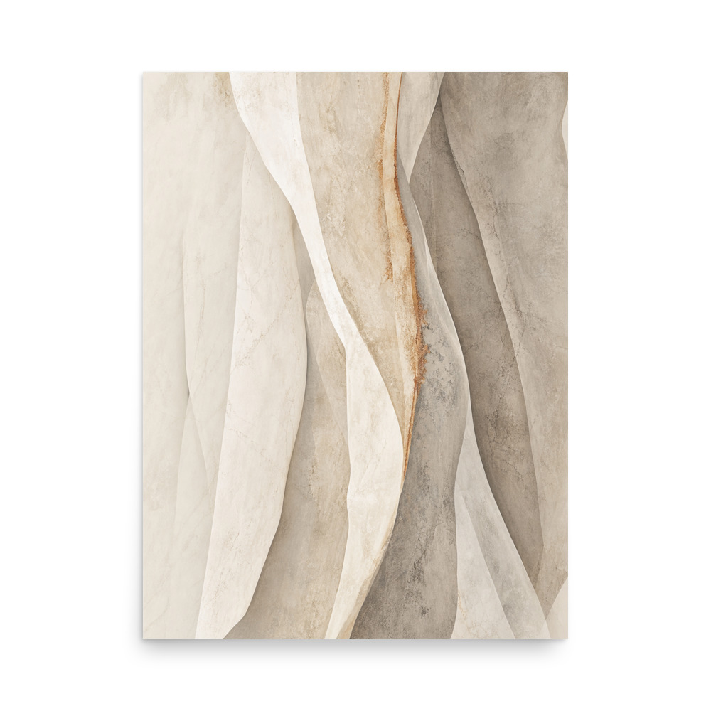Carrara Veil abstract art print