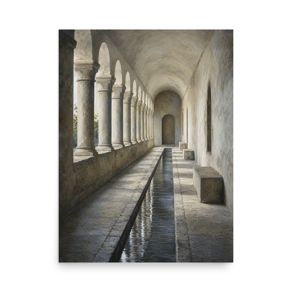 Cloister Runnel architecture art print