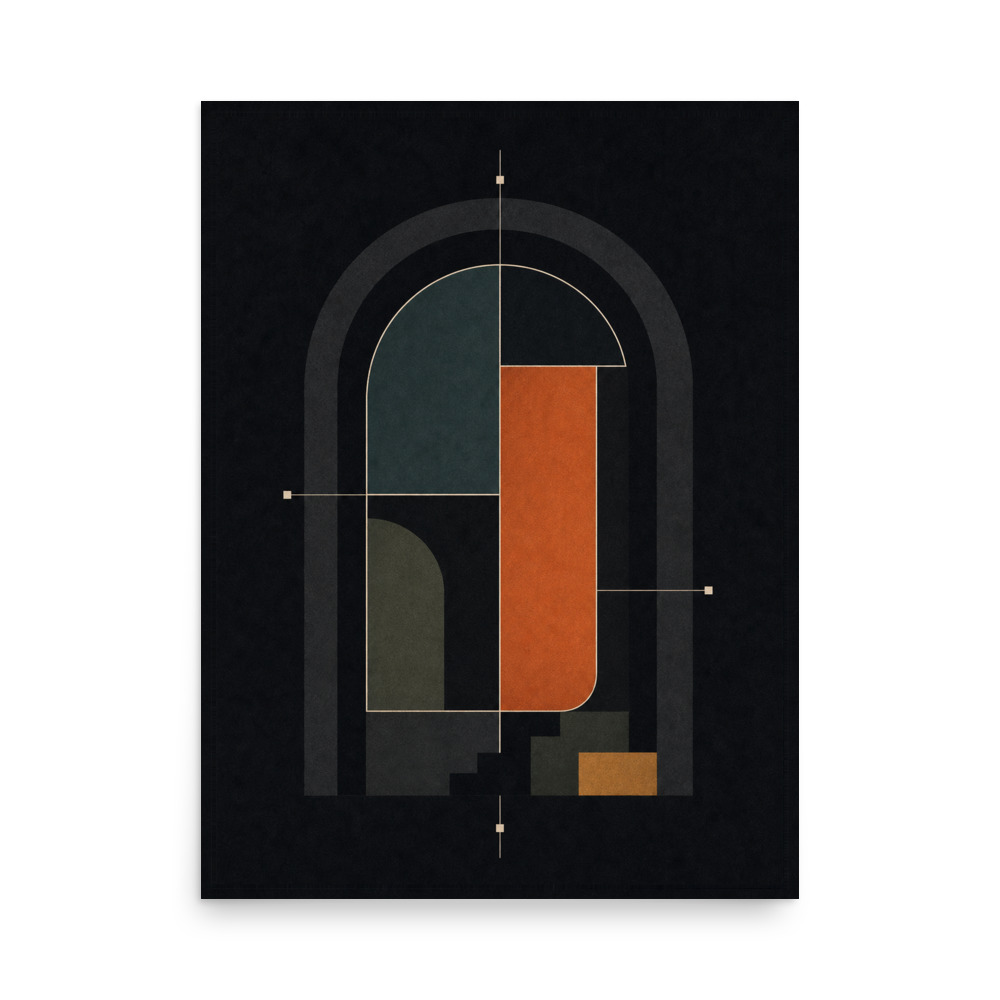 Ember Window — abstract art print by Frame & Field