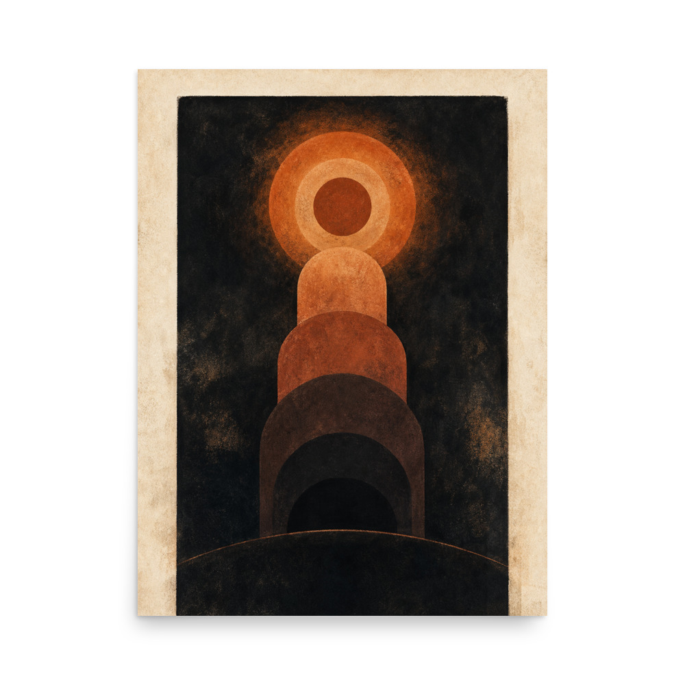 Kiln Nocturne abstract art print