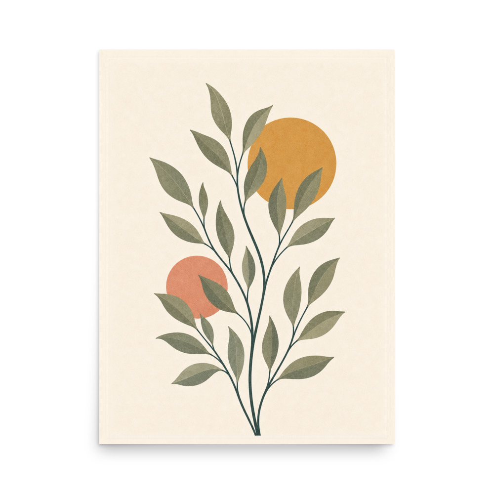 Laurel Moon — botanical art print by Frame & Field