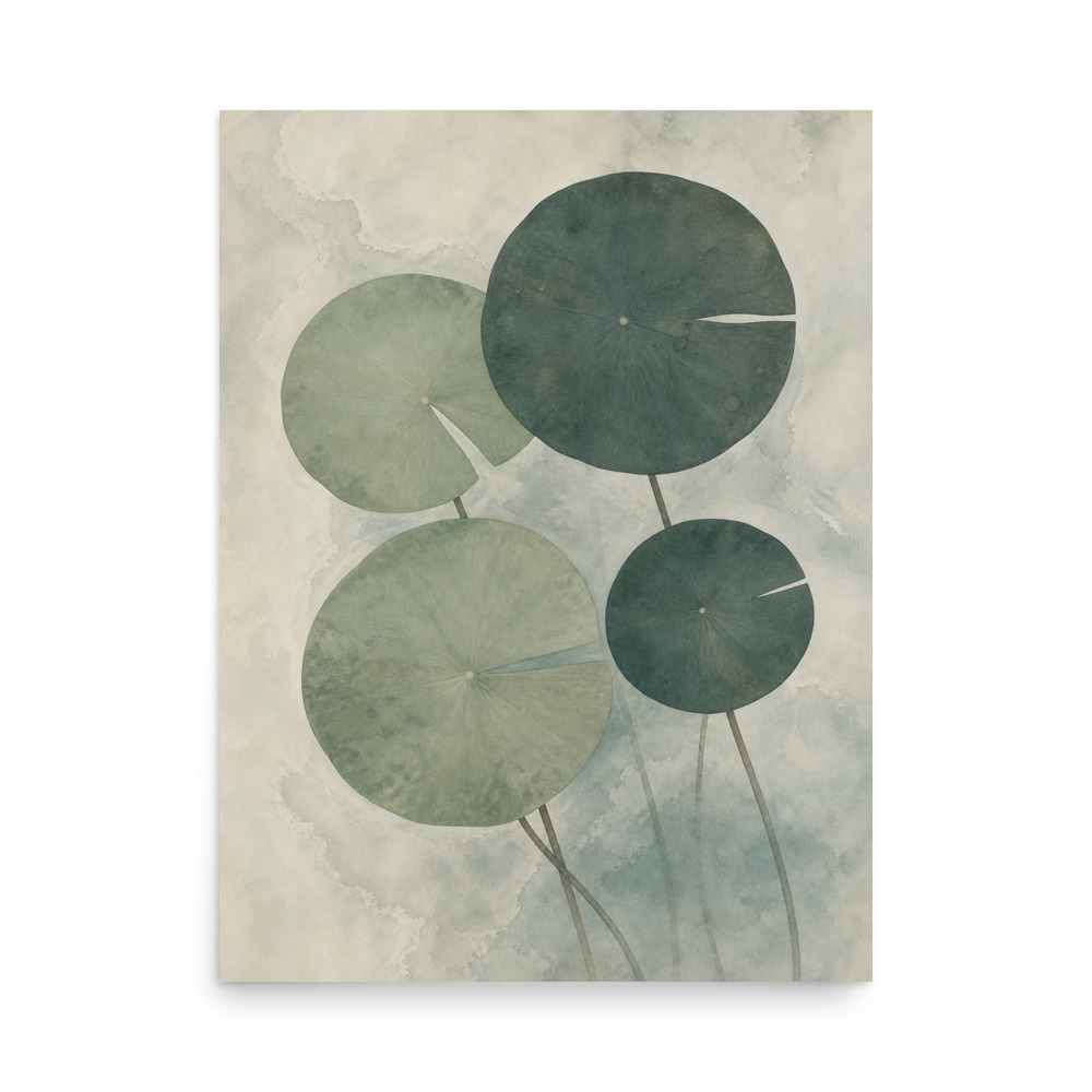 Lotus Basin — botanical art print by Frame & Field