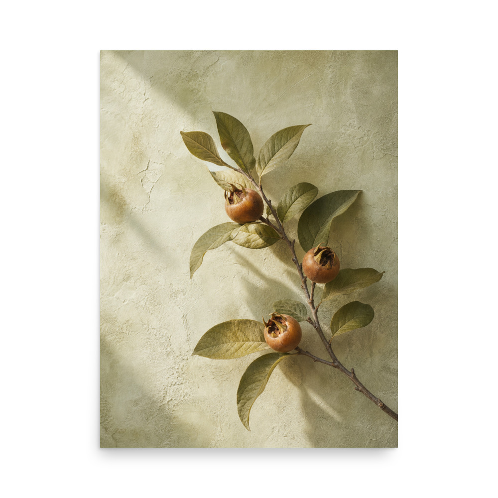 Medlar Spray — botanical art print by Frame & Field