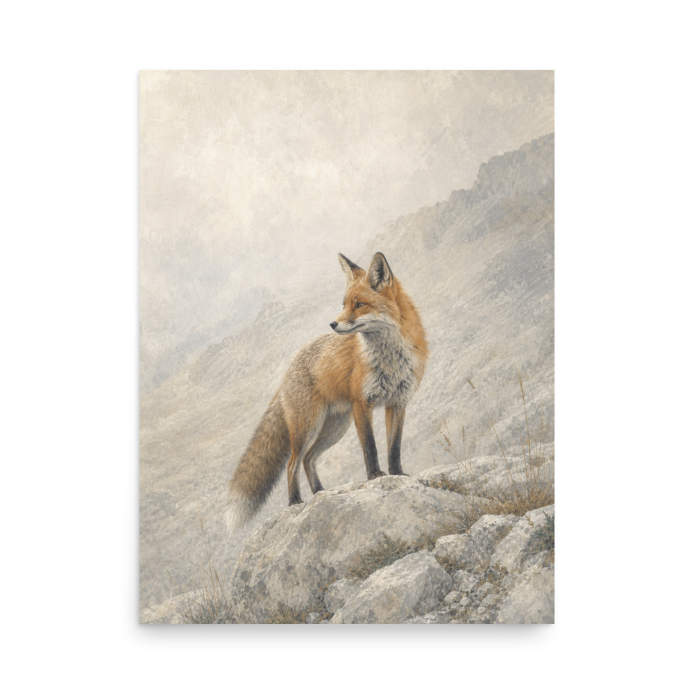 Moraine Fox — wildlife art print by Frame & Field