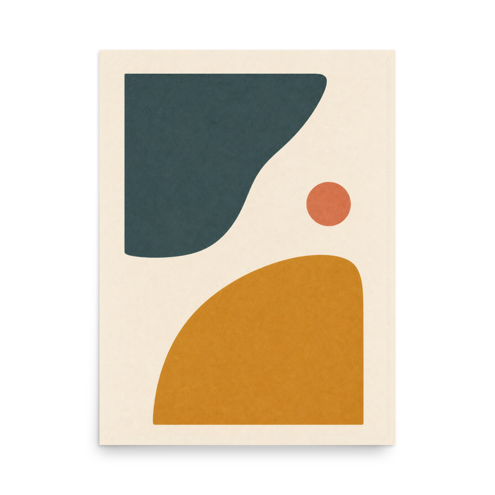 Ochre Drift — abstract art print by Frame & Field