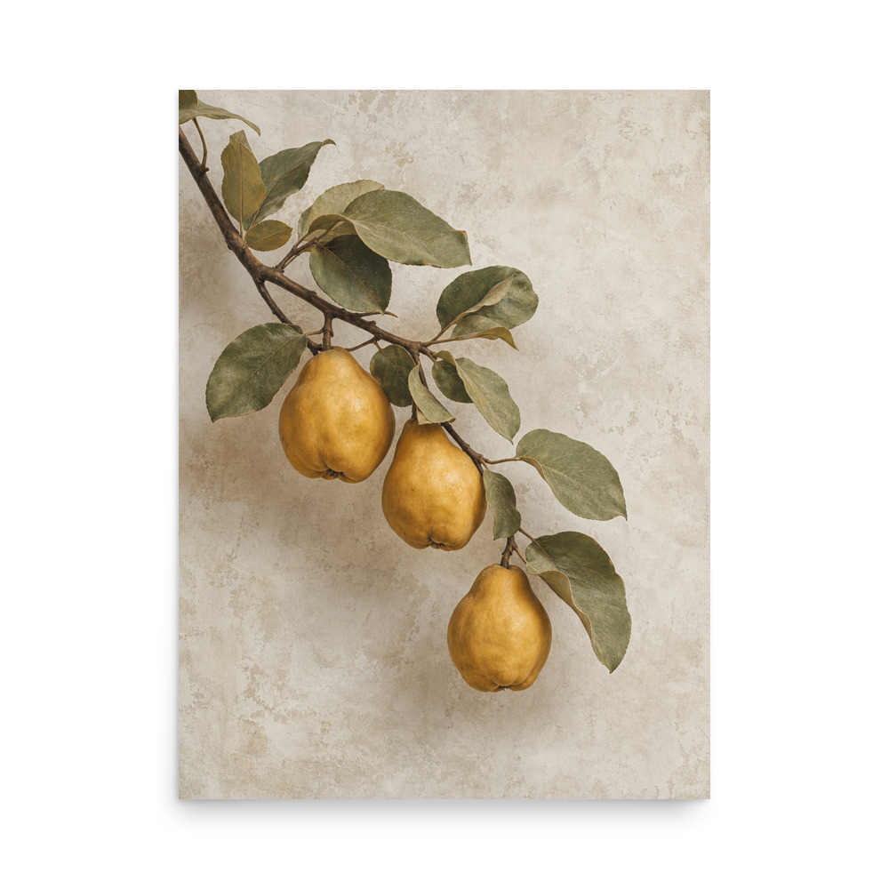 Quince Lantern — botanical art print by Frame & Field