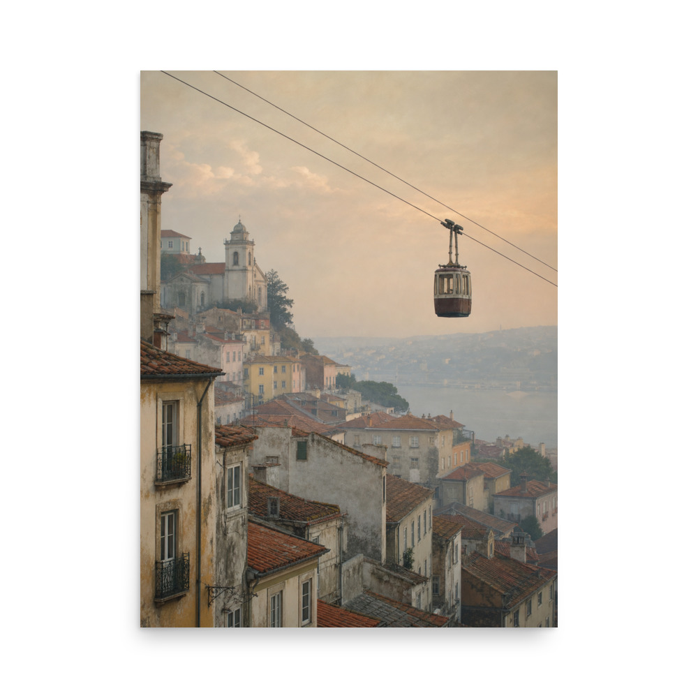 Ropeway Crossing — city & map art print by Frame & Field