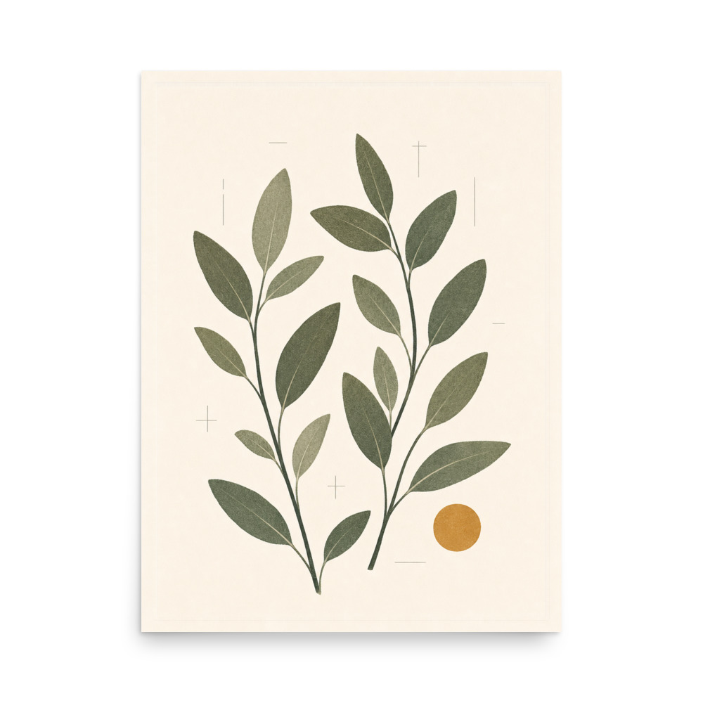 Sage Cuttings botanical art print