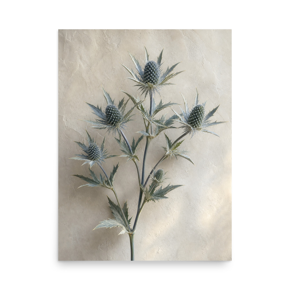 Sea Holly Fan poster