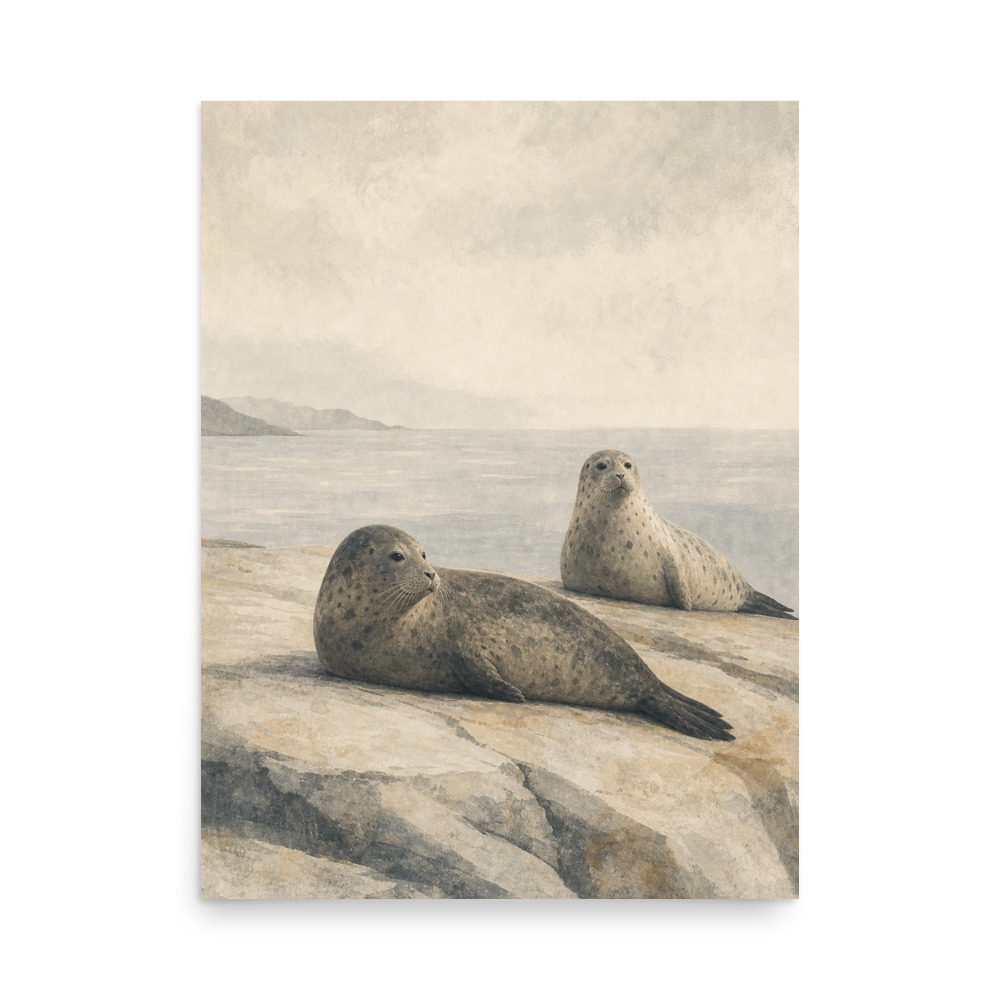 Seal Ledge — wildlife art print by Frame & Field