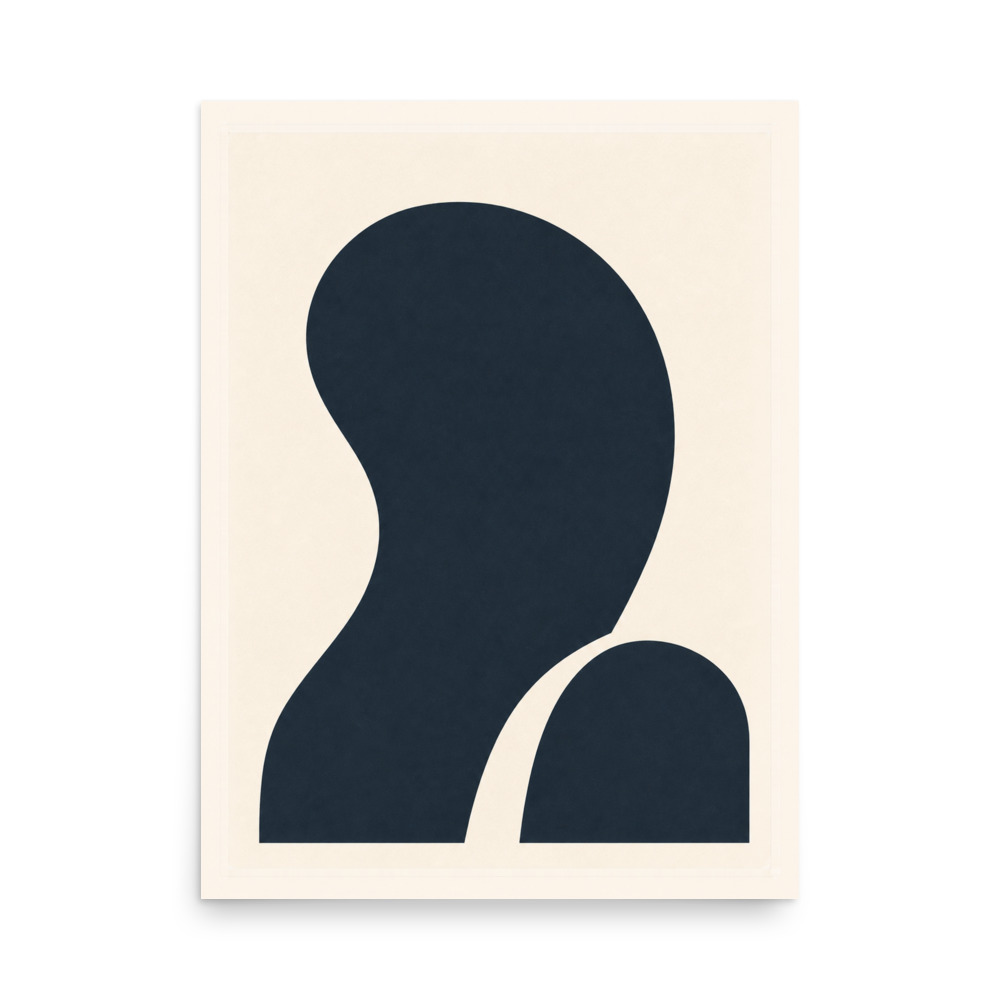 Slate Echo — abstract art print by Frame & Field