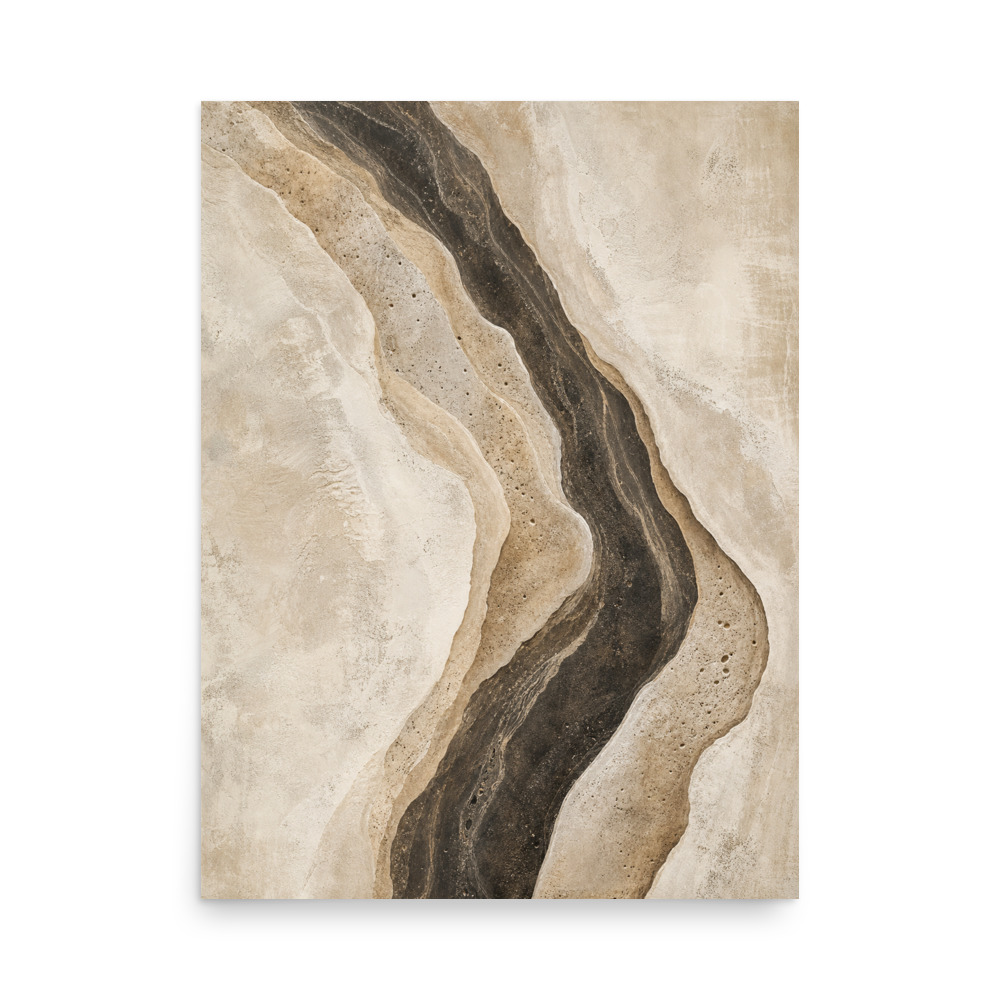 Travertine Current — abstract art print by Frame & Field