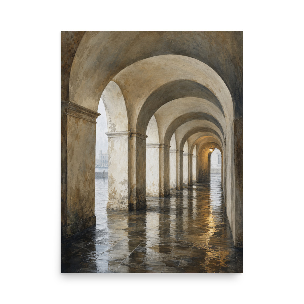 Vaulted Rain — architecture art print by Frame & Field