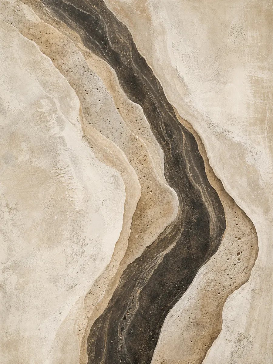 Travertine Current mineral abstract print